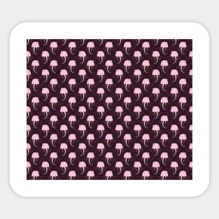 Pink Jellyfish Pattern Sticker